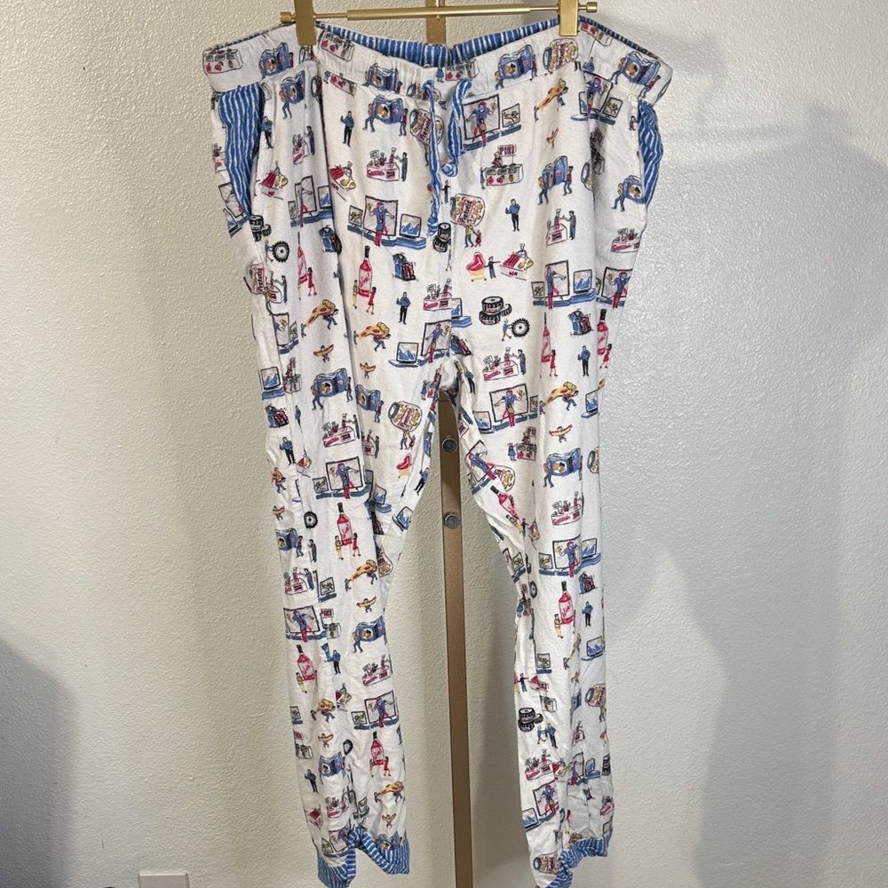 munki munki - Costco Motif Playful Graphic Print Pajama Pants- XXL